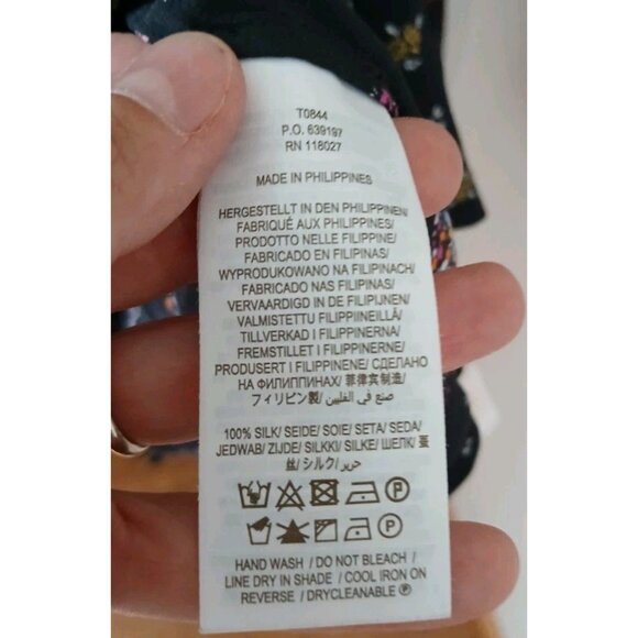 Boden 100% Silk Button Down Blouse - Picture 6 of 9